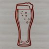Beautiful Beer Design for Creative Projects A glass filled with beer, perfect for illustration or graphic design projects.