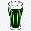 Glass Filled with Beer SVG Icon A graphic representation of a glass filled with beer, suitable for digital use.