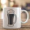 Free Beer Illustration SVG File SVG illustration of a glass of beer for vector art designs.