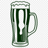 Brewery Icon A glass containing a cold beer, suitable for vector art and design projects.