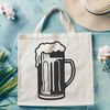 Illustrated Beer Glass Design A digital illustration of a beer glass, suitable for vector design and cutting machine projects.