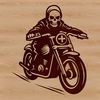 Free Motorbike Clipart Design High-quality SVG design of a motorbike with precise lines and shapes.