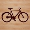 Illustrative outline of a modern bicycle in vector format.