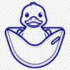 Hand-Drawn Duck Graphic A simple, hand-drawn style duck graphic, available in editable vector format.