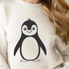 Penguin Bird Silhouette Illustration Vector illustration of a penguin, a flightless bird species native to Antarctica.