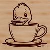 Birds Eye View Illustration A detailed illustration of a duck, suitable for clip art and vector design.