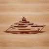 Elegant Yacht Vector Graphic A sleek sailing vessel, designed as an editable vector graphic for various uses.