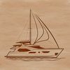 Free Clip Art SVG Design A high-quality, scalable graphic of a boat designed as vector art for digital use.