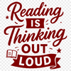A minimalist illustration of a person reading a book with inspirational quotes surrounding them.