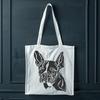 Cute Boston Terrier Clip Art Design An SVG graphic representation of a domestic dog breed, the Boston Terrier.