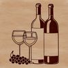 A detailed illustration of a glass filled with red wine, perfect for vector designs.