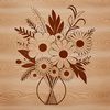 Free Vector Bouquet Design A delicate arrangement of flowers in a bouquet design, suitable for various occasions such as weddings and Mother's Day.