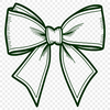 Beautiful Gift Decoration Clip Art A decorative bow made from ribbon or fabric, ideal for crafting gift decorations.