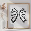 Colorful Ribbon Loop Decoration A colorful ribbon-style bow made up of intertwined loops.