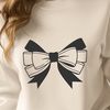 Decorative Loop Design A decorative bow made up of intertwined loops and curves, suitable for crafting and design.