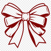 Beautiful Ribbon Decoration A delicate bow made from loops of ribbon or string, often used as a decorative element on gifts.
