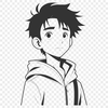 Young Boy Character SVG Design A young boy character designed as vector art.