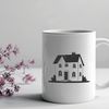 A simple vector illustration of a house, suitable for various design applications.