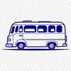 Scalable Bus Illustration A detailed illustration of a bus, designed as scalable vector graphics.