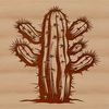 An SVG graphic of a cactus featuring multiple segments with intricate details.