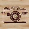 Camera Icon for Photography and Design Illustrated camera icon for photography technology