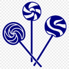 SVG Candy Design Clip Art A colorful illustration of a lollipop, suitable for graphic design projects.