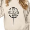 Sweet Lollipop Design on White Background A colorful illustration of a classic lollipop on a white background.