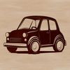 A detailed illustration of a modern vehicle for graphic design purposes.