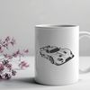 Speedster Silhouette in SVG Format A racing car design in vector format, suitable for digital cutting machines like Cricut or laser cutters.