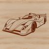 A sleek racing car designed as a vector graphic, perfect for digital cutting machines like Cricut.