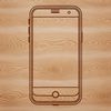 Scalable Phone Graphic Design A high-resolution, scalable graphic representation of a modern cell phone.