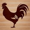 Farm Animal Vector Design A simple illustration of a domesticated fowl standing on the ground.