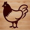 Farm Fresh Vector Animal Design Simple line drawing of a chicken farm animal, suitable for vector design and commercial use.