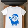An SVG design featuring Santa Claus in a classic Christmas attire, suitable for various uses.
