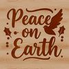 SVG illustration of inspirational Christmas quotes with a focus on peace on earth.