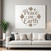 Vector illustration of inspirational Christmas quotes with a focus on peace and harmony.