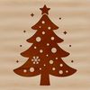 An elegant vector graphic representation of a Christmas tree suitable for various design applications.