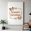 SVG design featuring holiday season greetings in a clear and easy-to-read format.