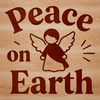 Vector illustration of inspirational Christmas quotes promoting peace on earth.