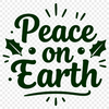 A set of Christmas quotes with inspirational messages to promote peace on earth.