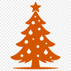 Illustrative Christmas tree in a minimalist style, designed for digital use.