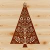Festive Holiday Graphics A vector graphic design featuring a stylized Christmas tree in festive colors.