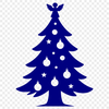 A stylized Christmas tree illustration designed as a vector graphic.