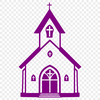 Vector Church Design Graphics SVG illustration of a church building with architectural details.