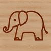 An illustration of a majestic elephant in vector format, suitable for digital design.