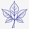 Beautiful Single Leaf Vector Graphic A digital illustration of a single leaf with detailed veins and edges, suitable for vector graphics design.