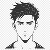 Free Vector Illustration Man A vector illustration of a male figure in a simple outline style.