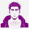 A high-quality illustration of a male figure in vector format.