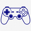 Analog Gaming Controller Diagram An SVG diagram of a standard video game console input device featuring analog sticks and directional pads.