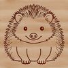 Quill-tastic Hedgehog Clip Art A digital illustration of a hedgehog, suitable for vector design and cutting machine projects.
